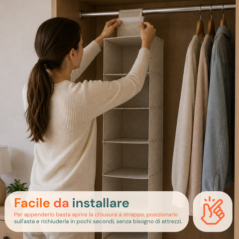 Organizzatore Per Biancheria Con 6 Scomparti