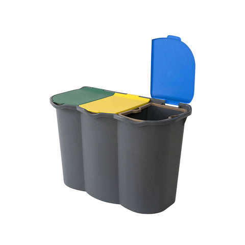 Contenitore 3 Scomparti Raccolta Differenziata