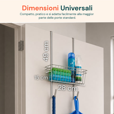 Cestello Multiuso Dietroporta 28x15x49cm