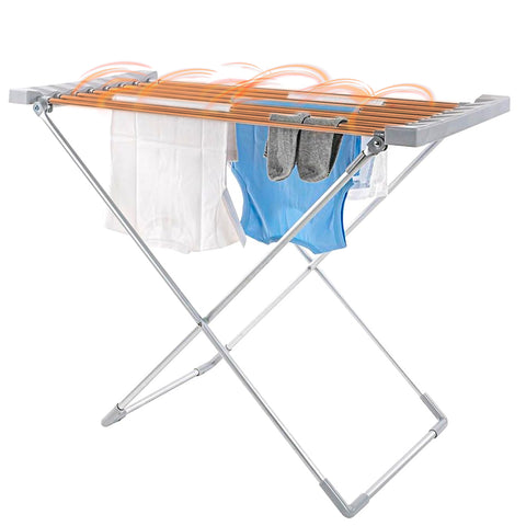 Stendibiancheria Riscaldato in Alluminio – 8 Barre e Design Pieghevole