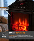 Caminetto Elettrico da Tavolo EIRA 1000W con Telecomando