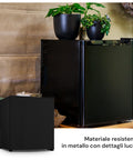 Mini Frigo In Metallo - 48l Con Freezer 5l 85w Nero
