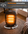 Tuck Stufa Alogena 1200W – 3 Elementi e Oscillazione Automatica