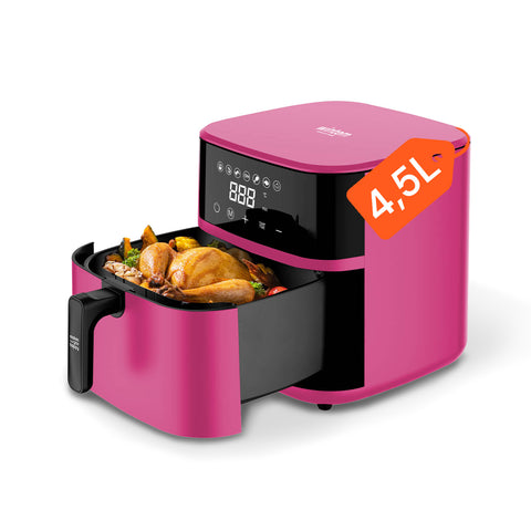 Friggitrice ad Aria 4,5L con Display LED Touch e 7 Programmi di Cottura 1400W