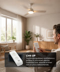 Device Trasmettitore e Ricevitore per Ventilatore da Soffitto con Telecomando – Controllo Luce, Timer e 3 Velocità – Universale ad Alta Efficienza – Risparmio Energetico e Avviamento Immediato