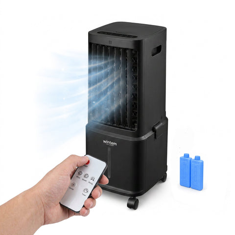 Raffrescatore Evaporativo 8,5L con Telecomando – Display LED Touch, 3 Velocità, Timer 7h e 80W