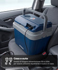 Borsa Frigo Elettrica 24L Caldo/Freddo – Rinfresca fino a -18°C sotto Ambiente e Riscalda fino a 65°C (40/50W)