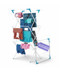 Stendibiancheria in Acciaio 61x44x138cm – Verticale, 4 Ganci e Pieghevole