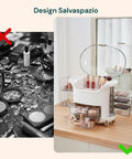 Organizer Make Up Inclinato a Gradini – Design Moderno e Funzionale in 2 Colorazioni