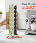 Espositore Capsule Caffè 32 Spazi Girevole Design Salvaspazio