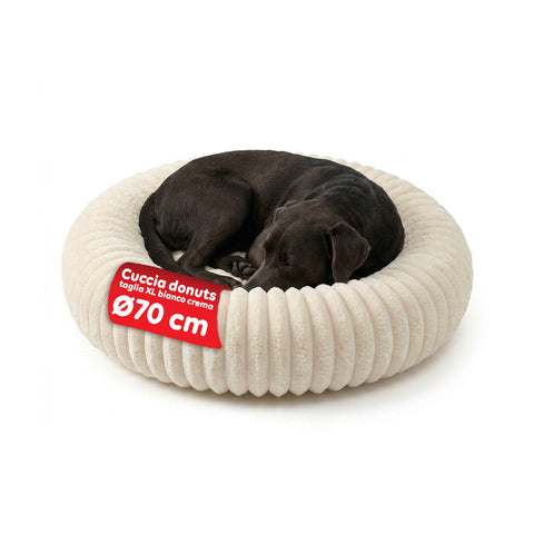 Cuccia Donut Morbida e Confortevole per Cani e Gatti Varie Taglie e Colorazioni
