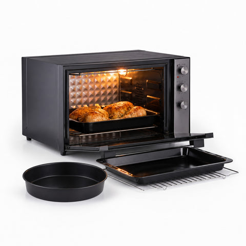 Forno Elettrico Ventilato 70L Multifunzione 2500W – Doppia Resistenza e Timer 90 Min