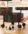 Carrello organizer richiudibile salvaspazio