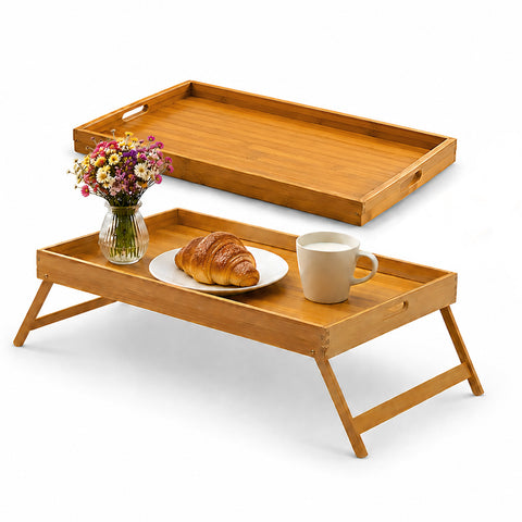 Vassoio da Letto per Colazione Richiudibile Eco in Bambù