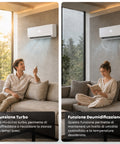 Climatizzatore monosplit inverter gas R32 pompa di calore
