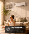 Climatizzatore Monosplit Inverter 9000/12000/18000 BTU A++ Gas R32 Wi-Fi
