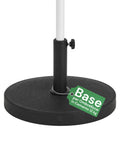 Base Ombrellone in Cemento 12kg ø42cm Compatibile con Pali 38-48mm, Manovella di Bloccaggio Inclusa – Piedistallo Pesante per Giardino e Terrazzo