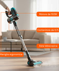 Aspirapolvere Senza Fili 150W con Batteria 22,2V e Autonomia 30 Min