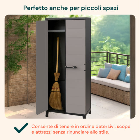 Mobile Portascope Salvaspazio in Plastica Riciclata 15 kg Portata