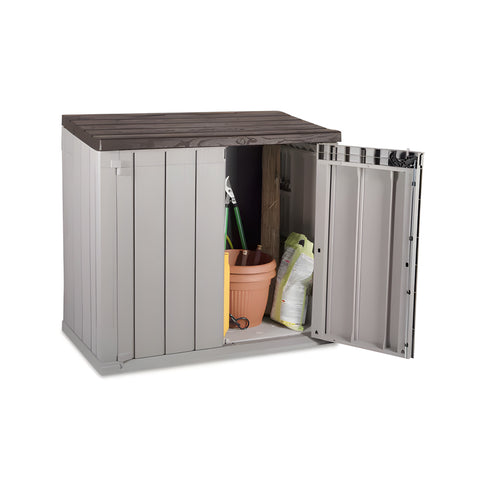 Shed Portattrezzi da Esterno in Plastica Riciclata Resistente UV