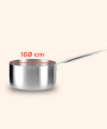 Casseruola Alta in Alluminio 16/20/24 cm con Manico Inox – Forno e Gas
