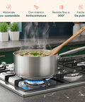 Casseruola Alta in Alluminio 16/20/24 cm con Manico Inox – Forno e Gas