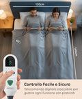 Coperta Termica Matrimoniale Fluffy per Letto e Divano in Flanella con Timer 9H