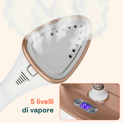 Ferro da Stiro a Vapore Verticale 1580W con Accessori e Serbatoio 1500ml