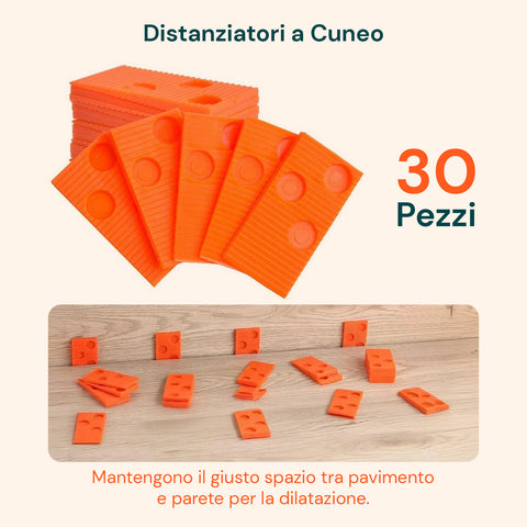 Set Attrezzi per Installazione di Pavimenti – Include Martello e Distanziatori