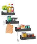 Set Ripiani Magnetici per Frigo – Robusti Porta Spezie in Metallo con Magnete