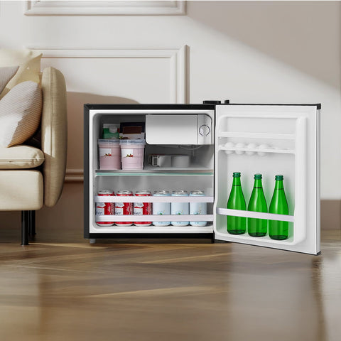 Mini frigo compatto in ambiente domestico, silenzioso da 12kg, perfetto per ufficio, camera e piccoli appartamenti