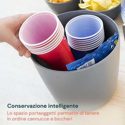 Dispenser Refrigerante 4L per Bevande con Rubinetto Antigoccia per Uso Esterno e Interno.