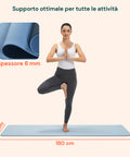 Tappetino Yoga e Pilates Antiscivolo – TPE con Tracolla