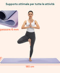 Tappetino Yoga e Pilates Antiscivolo – TPE con Tracolla