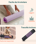 Tappetino Yoga e Pilates Antiscivolo – TPE con Tracolla