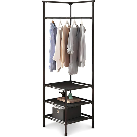 Avilia Appendiabiti Angolare con 3 Ripiani Salvaspazio Design Moderno da Terra 180x45x45cm Ean 8056819052633