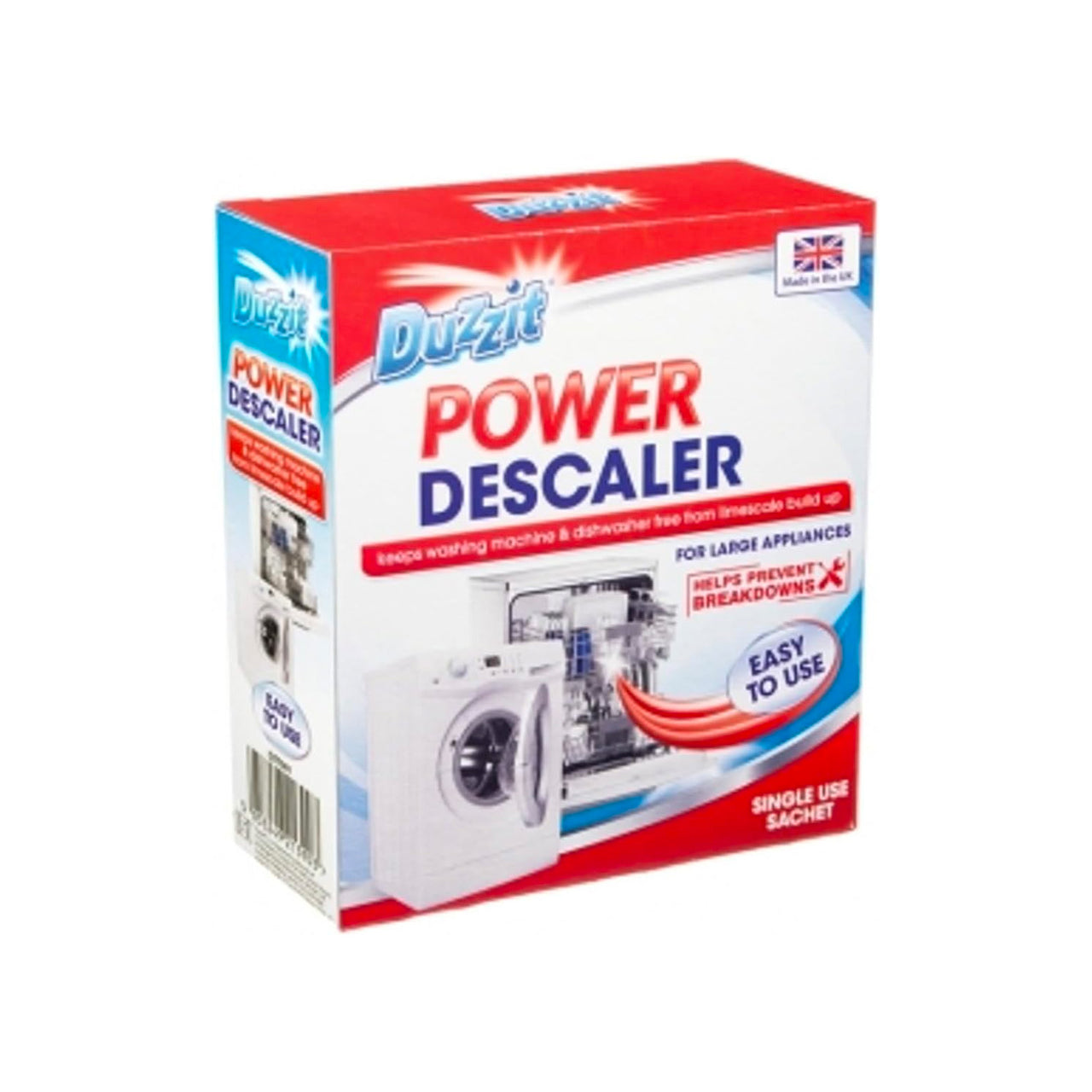 Disincrostante Duzzit Power 80g per Lavatrice e Lavastoviglie in Bustina Monodose Ean-5053249213903