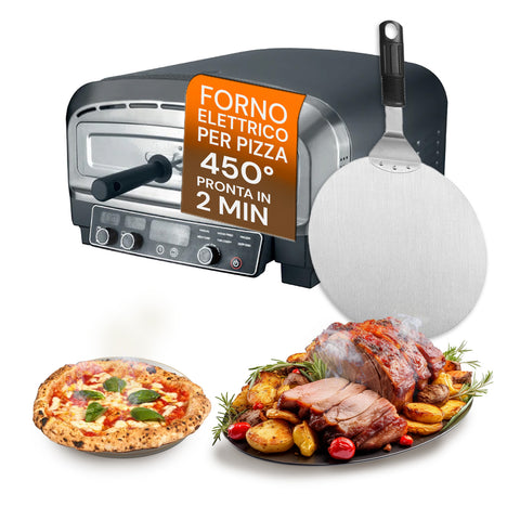Forno Pizza Elettrico Professionale con Pala 2200W