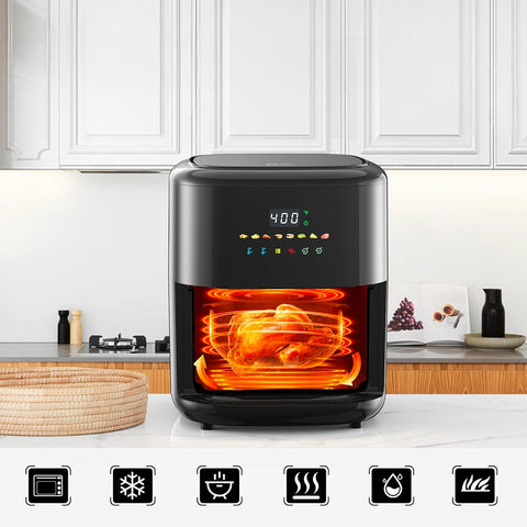 Avilia Friggitrice ad Aria 6L Digitale Compatta 1350W Senza Olio con 8  Programmi Cestello Lavabile e Timer Ean-8056897155509