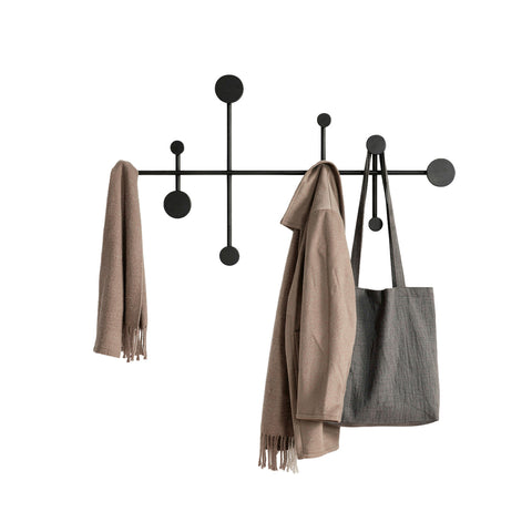 avilia home appendiabiti da parete moderno con 10 ganci in metallo resistente 59x335 cm portata 30 kg kit montaggio incluso 59x335 cm ean 8052879010880