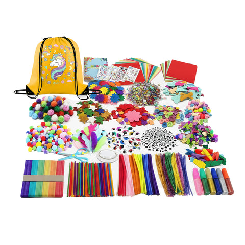 avilia kit creativo bambini 4 12 anni con zaino unicorno e 100 pezzi ean 8056819053623