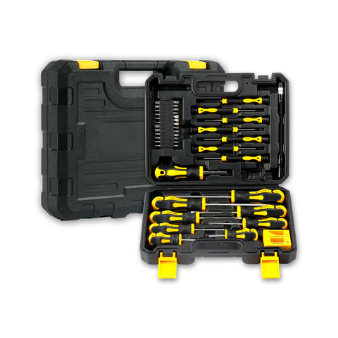 daimann set cacciaviti magnetici professionali 43 pezzi con valigetta kit giraviti con magnetizzatore e smagnetizzatore punte antiscivolo e impugnatura ergonomica ean 8056590070451
