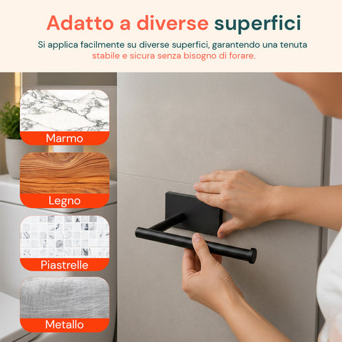 avilia home set 5 accessori bagno adesivi grigio in acciaio inox portata 25kg completo di porta rotolo e ganci per asciugamani ean 8052879012020