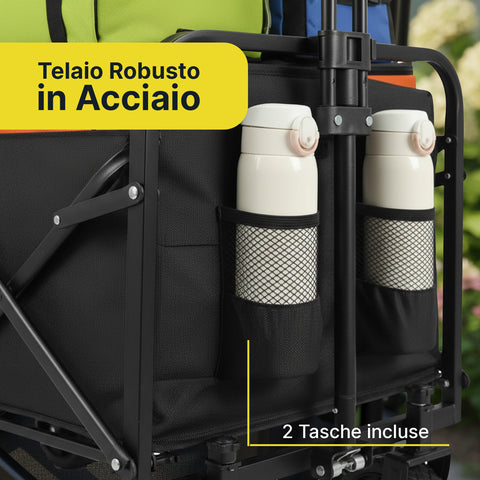 daimann carrello pieghevole da esterno taglia l 90kg taglia xl 120kg con ruote ean 8056590070642
