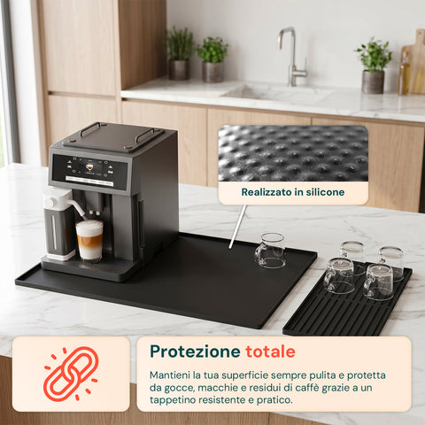 axentia tappetino in silicone 2 in 1 con bordi alti sottociotola impermeabile e antipolvere per animali base antiscivolo pieghevole e salvaspazio materiale sano e atossico ean 8052879011399