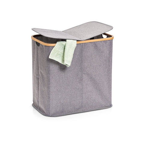 immagine-2-zeller-cesto-portabiancheria-2-scomparti-in-poliestere-534x33x50cm-ean-4003368142333