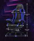 nexor sedia gaming reclinabile con poggiapiedi estraibile cuscino lombare e poggiatesta ean 8052879011771