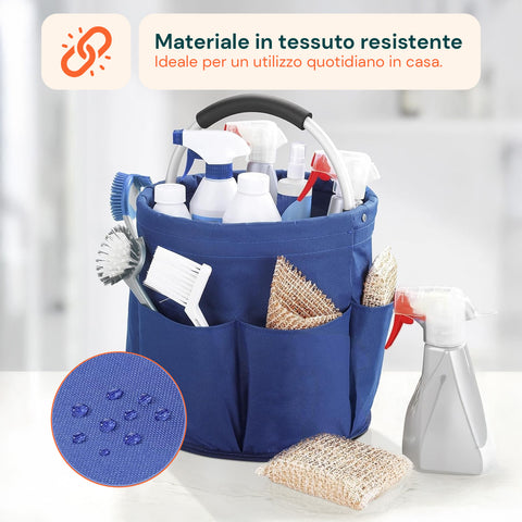 avilia home secchiello pieghevole multiuso 16l con tasche salvaspazio e resistente ean 8052879010675