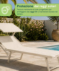 zendea lettino prendisole pieghevole in alluminio e textilene con tettuccio parasole 360 schienale reclinabile e portata 150kg ean 8056819032680