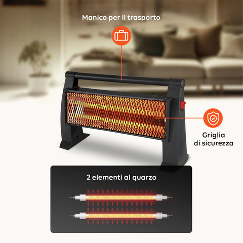 immagine-4-kumtel-stufa-riscaldatore-al-quarzo-1200w-ad-infrarossi-ean-8694740512880